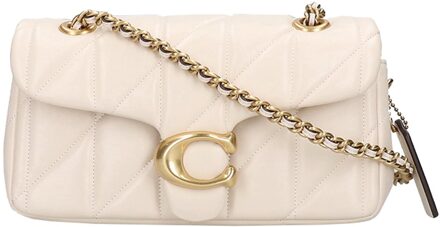 Coach Elegante Beige Schoudertas Coach , Beige , Dames - ONE Size