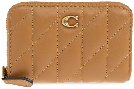 Coach Leren portemonnee Coach , Beige , Dames - ONE Size