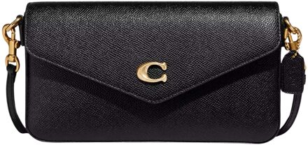 Coach Wyn crossbodytas van leer met uitneembare clutch Zwart - 1 maat