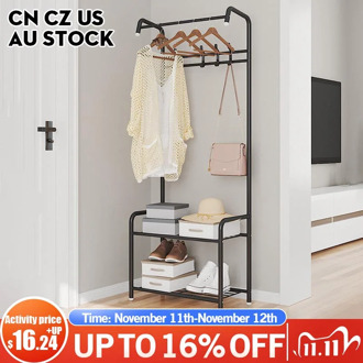 Coat Hooks Floor Hanger Standing Coat Rack Shoe Rack Furniture Entrance Hall Donkey Clothes Racks Home Living Room Furniture