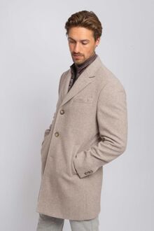 Coat Wol Twill Sand Beige - 48,50,52,54