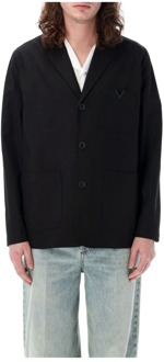 Coats Valentino Garavani , Black , Heren - M,S
