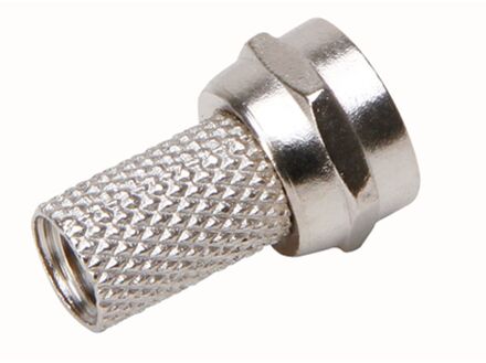 coax F-connector 4,9 mm 4 stuks