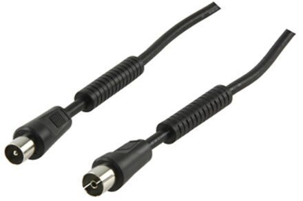 Coax kabel 100hz zwart/wit/zilver 1.5 - 10m