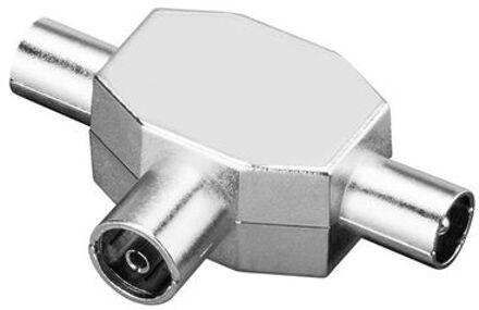 Coax Radio Splitter - Male Naar 2x Female - Per 1 Stuk