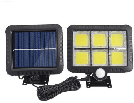 COB 100/120 LED Solar Light PIR Motion Sensor Wandlampen Outdoor Waterdichte Straatverlichting Zonne-verlichting voor Tuin Decoratie 100 LED