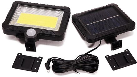 Cob 100LED Solar Lamp Outdoor Motion Sensor Wandlamp Waterdichte Tuin Lamp Beveiliging Yard Straat Pathway Lamp