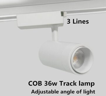 COB 36 W Led Spoor licht aluminium Plafond Spoor lamp Verstelbare hoek van licht lamp 3 lijnen achtergrond armatuur spots 240 V wit kleur