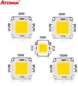 COB LED Light Beads 12V 30V 10W 20W 30W 50W 100W High Power Integrated LED Chip Lamp Diode Matrix Spotlight Square Floodlight