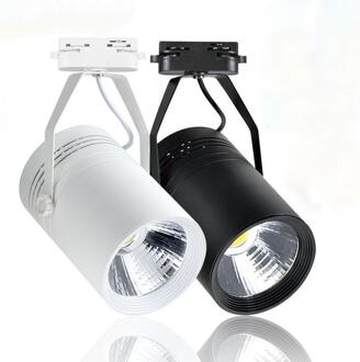 COB led track 30 W LED track spot light plafond LED track spotlight 30 W LED track spot Cold wit / zwart