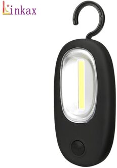 Cob Led Verlichting Inspectie Lamp Magnetische Zaklamp Zaklamp Opvouwbare Haak Hand Tool Voor Garage Buiten Camping Gebruik 3 Aaa licht