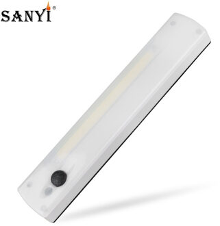 COB Nachtlampje Draagbare LED Schakelaar Kast Verlichting Wandlamp 3xAAA Batterij Aangedreven Draadloze Kast Leds Lamp Met Magnetische strip