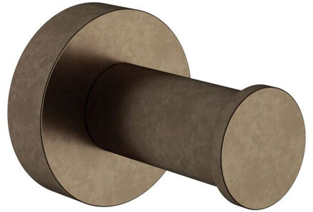 Cobber handdoekhaak, verouderd messing