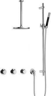 Cobber IBS70 inbouwdouche met 30cm plafondbuis chroom