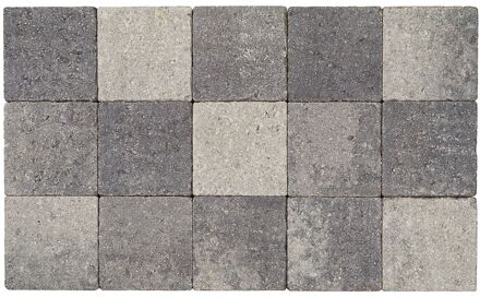 Cobo Buitentegel Garden - Grijs-zwart - Getrommeld - 15x15 Cm