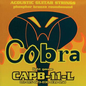 Cobra CAPB-11-L snarenset akoestische gitaar snarenset akoestische gitaar, phosphor bronze wound, light: .011-.015-.023-.030-.039-.050
