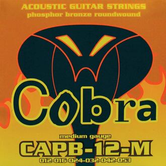 Cobra CAPB-12-M snarenset akoestische gitaar snarenset akoestische gitaar, phosphor bronze wound, medium: .012-.016-.024-.032-.042-.053