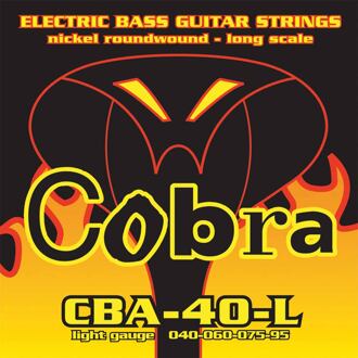 Cobra CBA-40-L snarenset basgitaar snarenset basgitaar, nickelplated, longscale, light: .040-.060-.075-.095