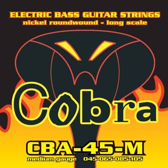 Cobra CBA-45-M snarenset basgitaar snarenset basgitaar, nickelplated, longscale, medium: .045-.065-.085-.105