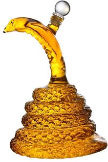 Cobra Dier Vormige Luxe Thuis Bar Glazen Loodvrij Whisky Decanter Voor Liquor Scotch Bourbon DDC-201 1000ml