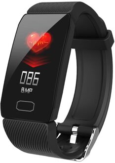 Cobrafly Q1 Smart Band Mannen 1.14 Inch Scherm Fitness Tracker Hartslag Smart Armband Waterdichte Sport Polsband Voor Xiaomi Honor zwart