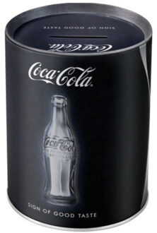 Coca Cola Collection Coca Cola spaarpot zwart 10 x 13 cm