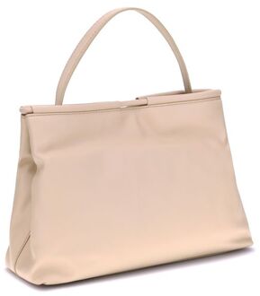 Coccinelle Crème Kalfsleer Bos Taurus Handtas - maat