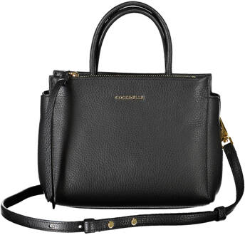 Coccinelle dameshandtas in zwart leer