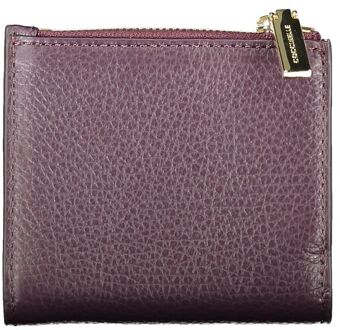 Coccinelle Leren Kaarthouder met Ritsvak Paars