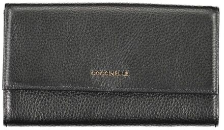 Coccinelle Leren Portemonnee Zwart - One Size