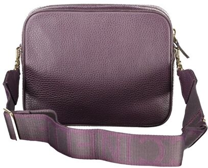 Coccinelle Leren Schoudertas met Rits Paars - One Size