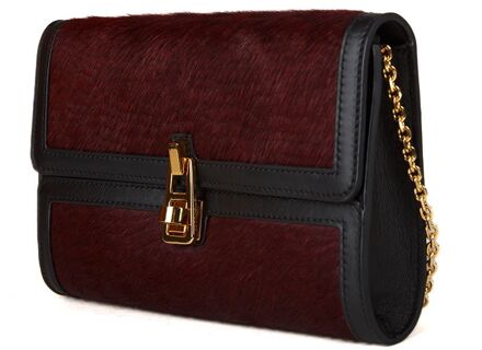 Coccinelle Magie 2Nite Pon Handtas Pony Effect Moire - maat Zwart