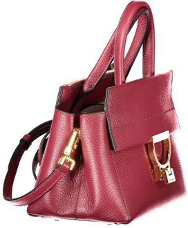 Coccinelle Paarse Leren Handtas - One Size