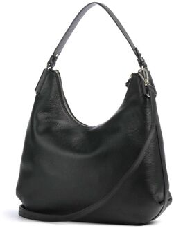 Coccinelle Rebekka Handtas Gestructureerd Leer Zwart - One Size