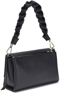 Coccinelle Zwarte Kalfsleer Bos Taurus Schoudertas