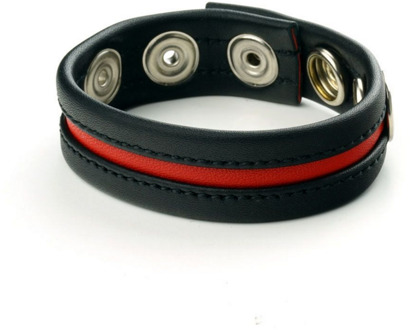 Cock Strap - Zwart/Rood