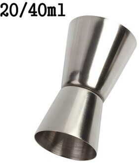 Cocktail Bar Jigger Rvs Japanse Jigger Dubbele Geest Maatbeker Voor Thuis Bar Party Bar Accessoires Club 20 en 40ml