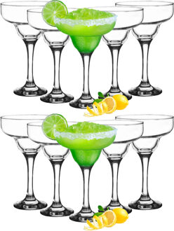 Cocktail glazen - 12x - margarita - 300 ml - glas