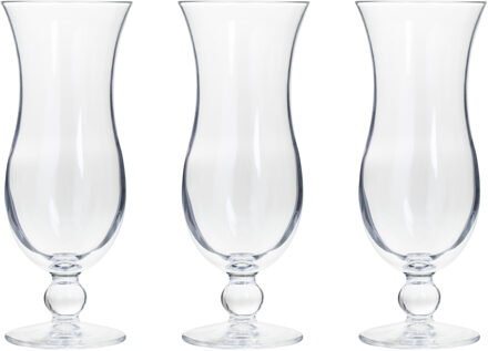 Cocktail glazen - 12x stuks - 440 ml - transparant - 8 x 21 cm