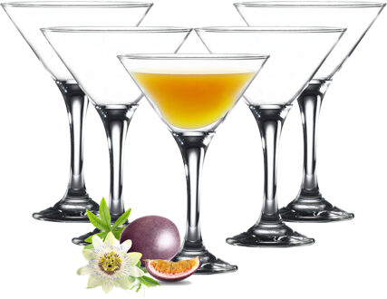 Cocktail glazen - 6x - martini - 150 ml - glas - martini glazen