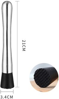 Cocktail Muddler Rvs Bar Mixer Bar Gebruiksvoorwerpen En Accessoires Mojito Cocktail Diy Vruchtensap Muddler Verpletterd Ijs Bar