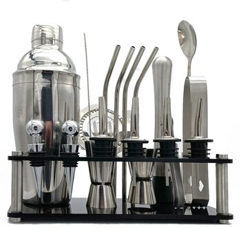Cocktail Shaker Maken 20 Stks/set Barman Kit Voor Mixer Wijn Martini Rvs Bars Tool Thuis Drinken Party Accessoires