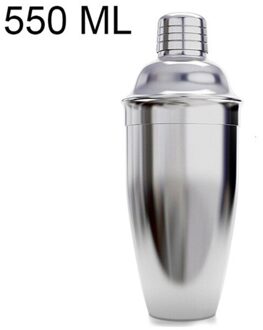 Cocktail Shaker Mixer Wijn Martini Boston Shaker Barman Kit Voor Rvs Drink Party Bar Accessoires 550/750Ml 550ml 1stk