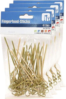 Cocktail/tapas prikkers - 160x stuks - 9 cm - hout