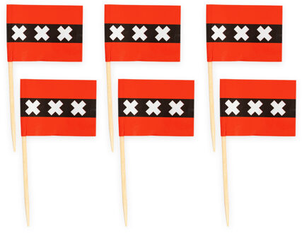 Cocktailprikkers Amsterdam (50st) Multikleur - Print