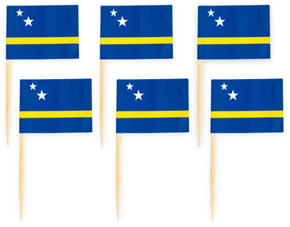 Cocktailprikkers Curacao (50st) Multikleur - Print