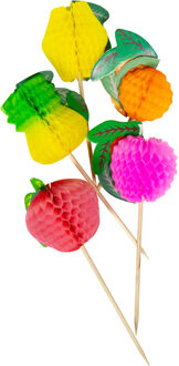 Cocktailprikkers Fruit 10 Cm Bamboe/papier 10 Stuks
