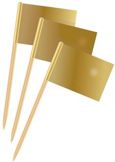 Cocktailprikkers Goud 50 Stuks