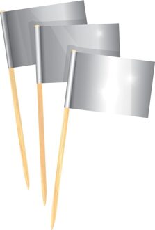 Cocktailprikkers Zilver 50 Stuks