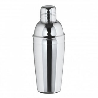 Cocktailshaker 500 ml RVS 16 cm - Cocktailshakers Zilverkleurig